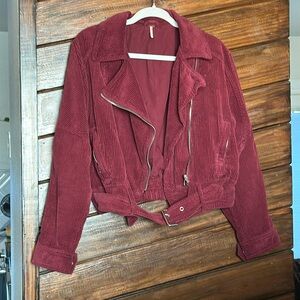Corduroy Free People Dolman moto jacket